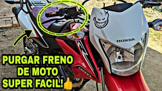 COMO PURGAR FRENO DE MOTO - TUTORIAL (HONDAXR150) PURGAR FRENO DELANTERO #hondaxr150 | El Vielza