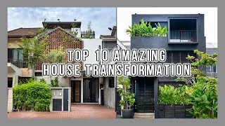 Top10 Malaysian Terrace House Transformation | Architecture Trends2021 | Tropical Homes | Old VS New