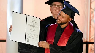 Stephen Curry just graduated with a degree in sociology