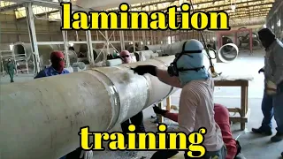 #lamination#training What is the proper procedure of laminating fiberglass pipe