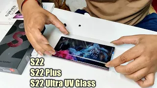 Samsung Galaxy S22 Ultra / S22 Plus UV Glass installation without bubbles