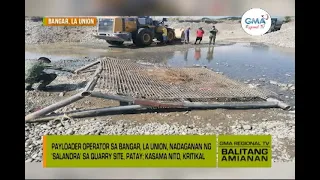 Balitang Amianan: Aksidente sa Quarry