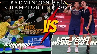 Badminton Asia championship 2023 RANKIREDDY/SHETTY Vs LEE Yang /Wang Chi Lin Semi final