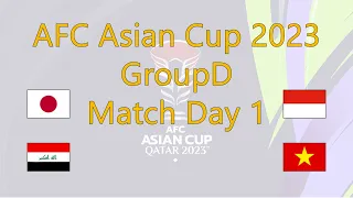 [AFC Asian Cup 2023 GroupD] Qualified simulations [Match Day 1]