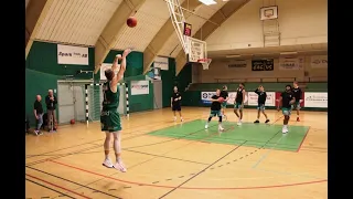 David Höök (Nässjö Basket) bjöd på en flygtur i sin debut i SBL Herr 2020