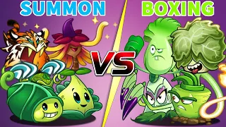 Plants Vs Zombies 2 Team Summon Vs Boxing Plant Vs Plant-That Team Plant Will Win？PvZ2