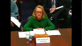 Secretary Clinton Testifies Before the House Foreign Affairs Committee on Benghazi