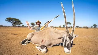 Hunting GIANT African ORYX!!! (CATCH CLEAN COOK)