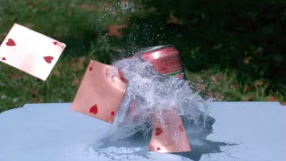 SLOW MOTION CARD THROWING