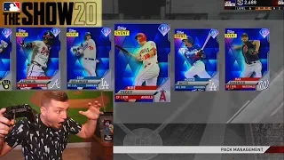 50 DIAMONDS & Mike Trout pulled in the GREATEST MLB The Show 20 Pack Opening EVER!