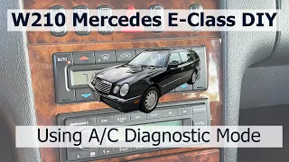 W210 W140 W202 Mercedes-Benz AC Diagnostic Mode (All Values and Descriptions)