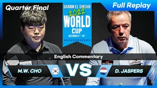 Quarter Final - Myung Woo  CHO vs Dick JASPERS (Sharm El Shikh World Cup 2022)