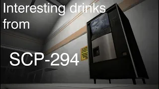 Interesting drinks from SCP-294 Ep. 2