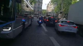 Escorte SAMU Belgique par la police de Paris