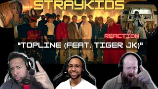 K-Pop Noobs React - Stray Kids "TOPLINE (Feat. Tiger JK)" M/V | StayingOffTopic #straykidstopline