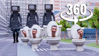 360° - SKIBIDI TOILET IN THE CITY | VR/360°