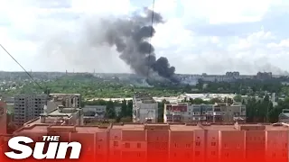 Civilians in Donetsk shelter as region is bombarded by Russian bombs