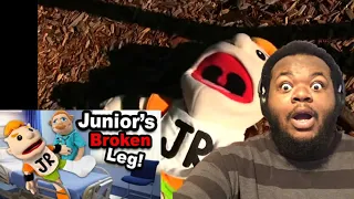 SML Movie: Junior's Broken Leg! (REACTION) #smlmovie #sml 😂