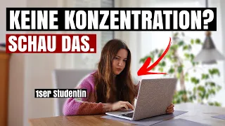 SO wirst du endlich konzentriert // für Schule & Uni 🔥