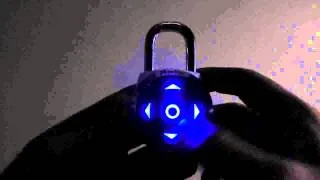 Master Lock 1500 eDBX dialSpeed Padlock Operating at Night