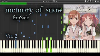 memory of snow - fripSide 【Sheet Music】