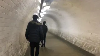 Walk through the Greenwich Foot Tunnel under river Thames