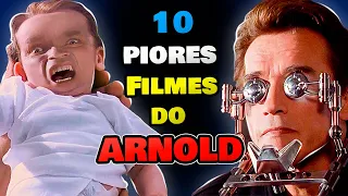 Top 10 PIORES FILMES do ARNOLD SCHWARZENEGGER (Anos 80,90,2000)