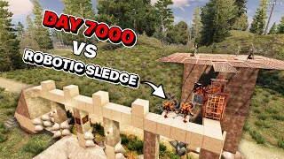 Day 7000 Insane Horde vs Robotic Sledge Base! | 7 Days to Die