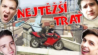 NEJTĚŽŠÍ MOTO PARKOUR! w/ Ment, Bax, Wedry | GTA Online | HouseBox