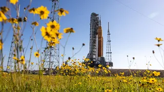 NASA Artemis I Rocket Rollout To Launch Pad 39B for WDR #2