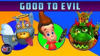 Jimmy Neutron Characters: Good to Evil 🧬🔬🧪