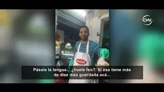 Captan a dueño de carnicería lavando pollos con poderosos químicos - CHV Noticias