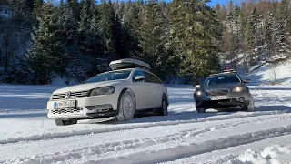 Subaru Outback & Volkswagen Passat Alltrack snow offroad