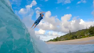 MASSIVE AIRS ON THE FIRST WINTER SWELL! (NORTH SHORE HAWAII)