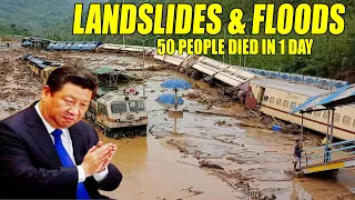 At least 50 people died from landslides and floods in just 1 day | China flood | Three gorges dam