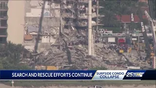 Death toll rises to 11 as crews continue search through debris of Surfside building collapse