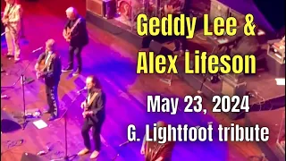 Alex Lifeson & Geddy Lee SURPRISE appearance: 'The Way I Feel' Gordon Lightfoot tribute May 23, 2024