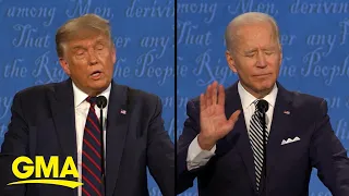 Trump vs. Biden on the campaign trail after 1st debate l GMA
