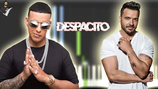 Luis Fonsi - Despacito ft. Daddy Yankee | Instrumental Piano Tutorial / Partitura / Karaoke / MIDI