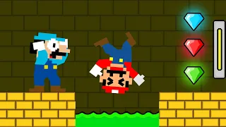 Mario HOT & Mario ICE Challenge in Watergirl and Fireboy (Part 49)