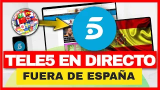 TELECINCO EN DIRECTO FUERA DE ESPAÑA EN 2023 📺 ¿Cómo ver TeleCinco en directo en Streaming? (LEGAL)✅