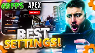 Apex Mobile BEST settings for NO LAG and BETTER AIM!! (60FPS) IOS/Android