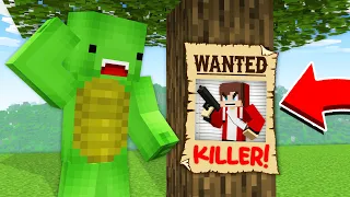 JJ Became A WANTED KILLER in Minecraft! - Maizen