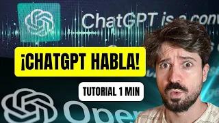 Habla por VOZ con ChatGPT Tutorial 1 minuto en Español