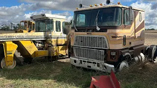 Browsing a huge farm auction! Where stuff went dirt cheap. Hotrods, cabover fords, and way more.