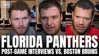 Matthew Tkachuk, Aleksander Barkov & Kyle Okposo React to Florida Panthers Dropping GM1 vs. Boston