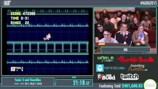 Awesome Games Done Quick 2015 - Part 92 - Sonic 3 and Knuckles by HDL