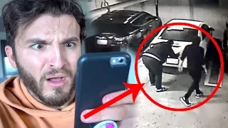 COUPLE CAUGHT STEALING MY CAR!! (ON CAMERA)