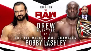 "The All Mighty WWE Champion" Bobby Lashley vs Drew McIntyre (Full Match Part 2/2)