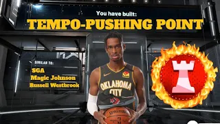 *NEW* RARE TEMPO-PUSHING POINT BUILD IN NBA 2K23! SUPER RARE OVERPOWERED DEMIGOD BUILD IN NBA 2K23!